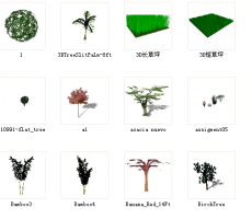 分享一些2D树植物模型，做模型绝对用得到