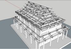 古建结构模型