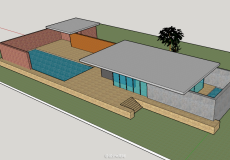 巴塞罗那德国馆模型及cad