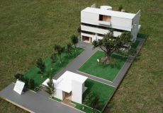 Villa Garches(Stein) sketchup模型以及实体模型照片-勒柯布西耶-建筑大师作品