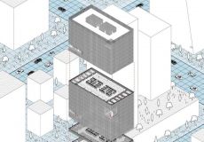 高逼格线稿+色块风格的建筑分析图