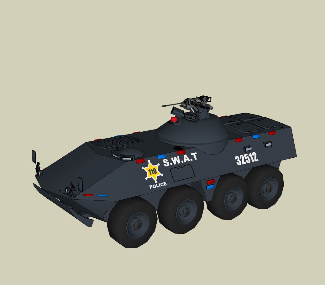 警车装甲车模型-1