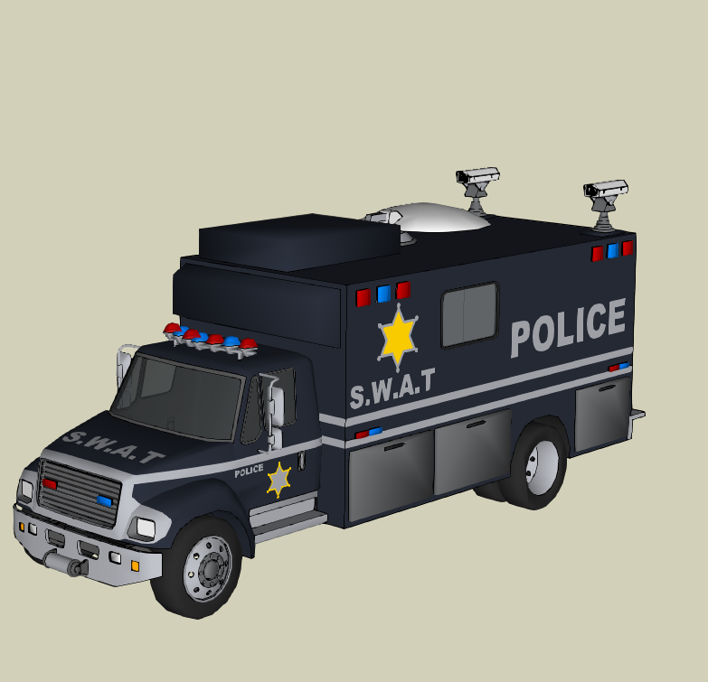 交通警车模型-1