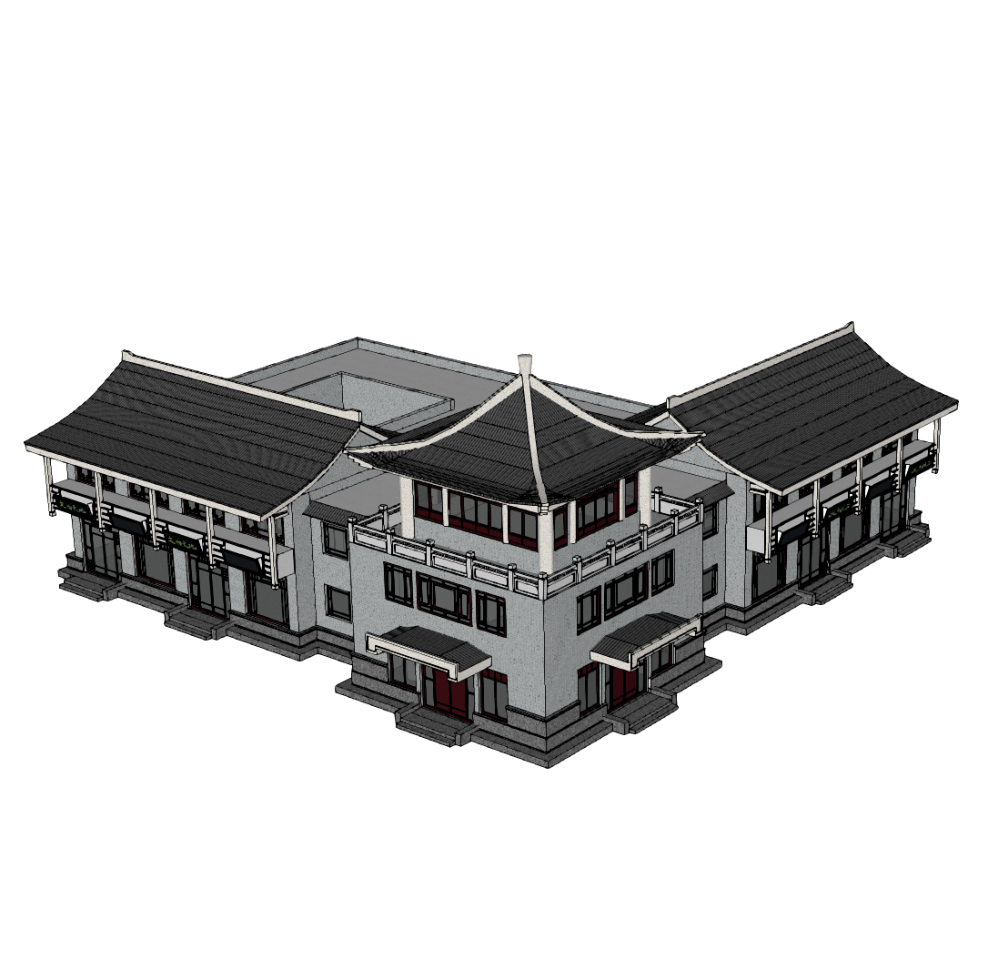 仿古商业建筑-1