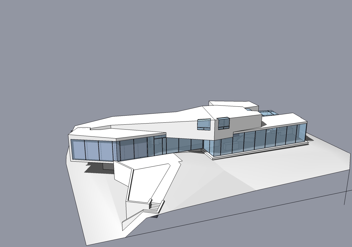 J·C·坎普贝尔作品 某住宅 sketchup模型-1