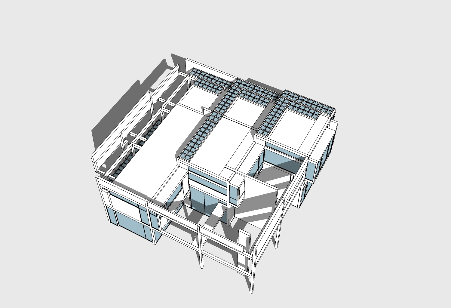 彼得埃森曼 2号住宅 sketchup模型-1