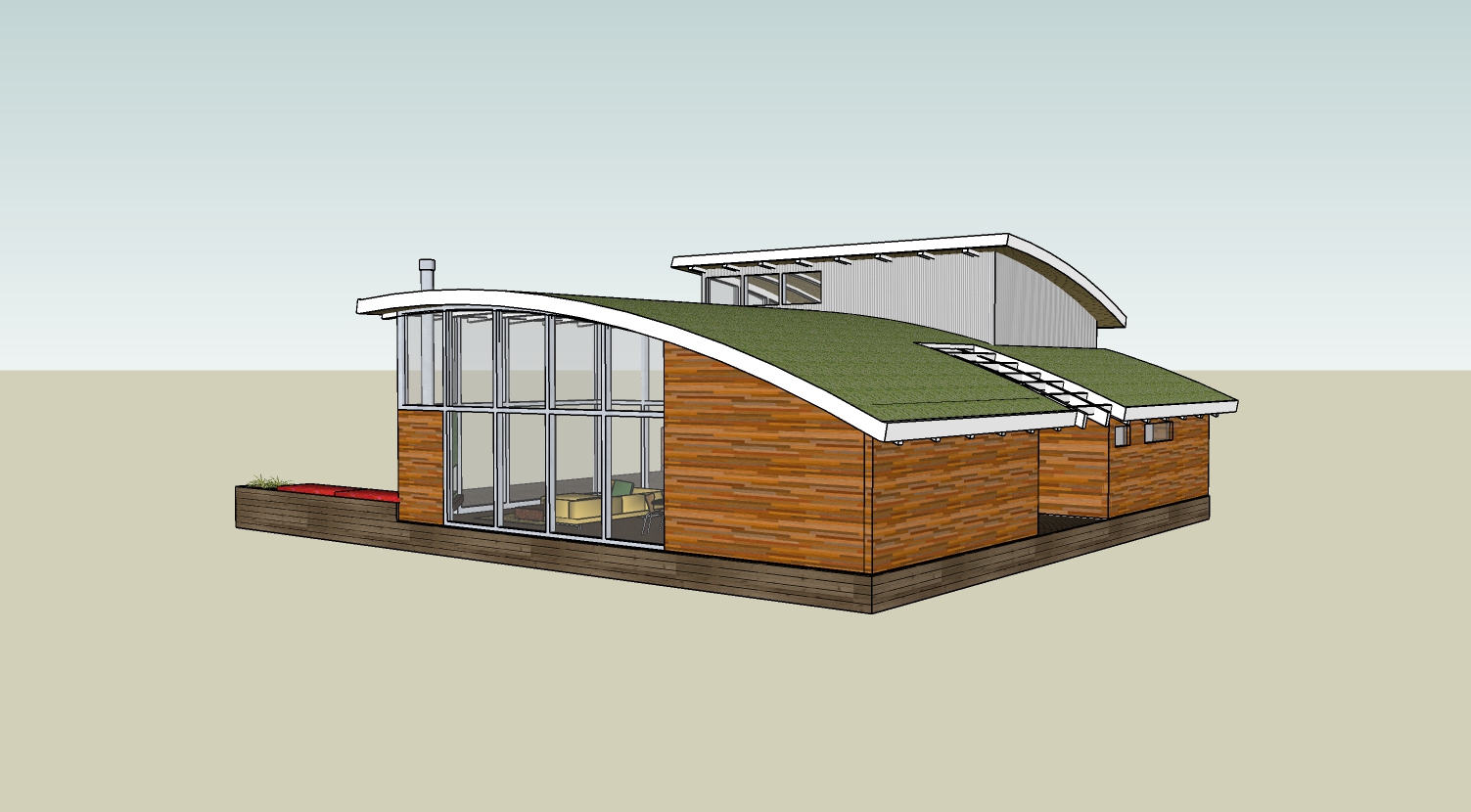 某别墅建筑 sketchup模型-1