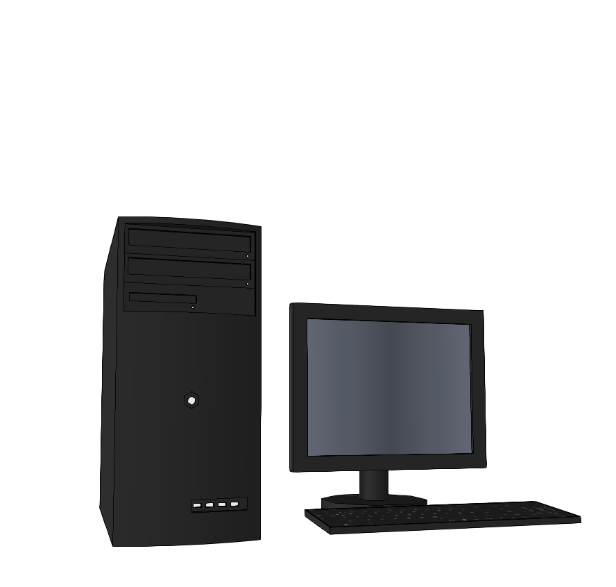 家用电器台式电脑模型-1