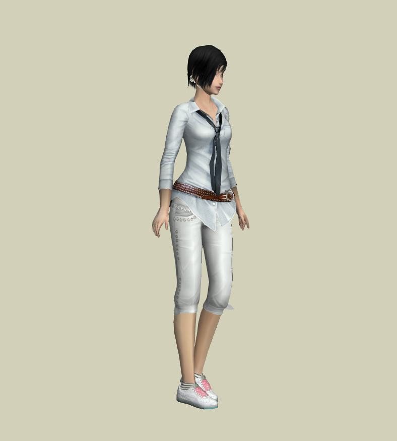 3D精细职业人物 女-1