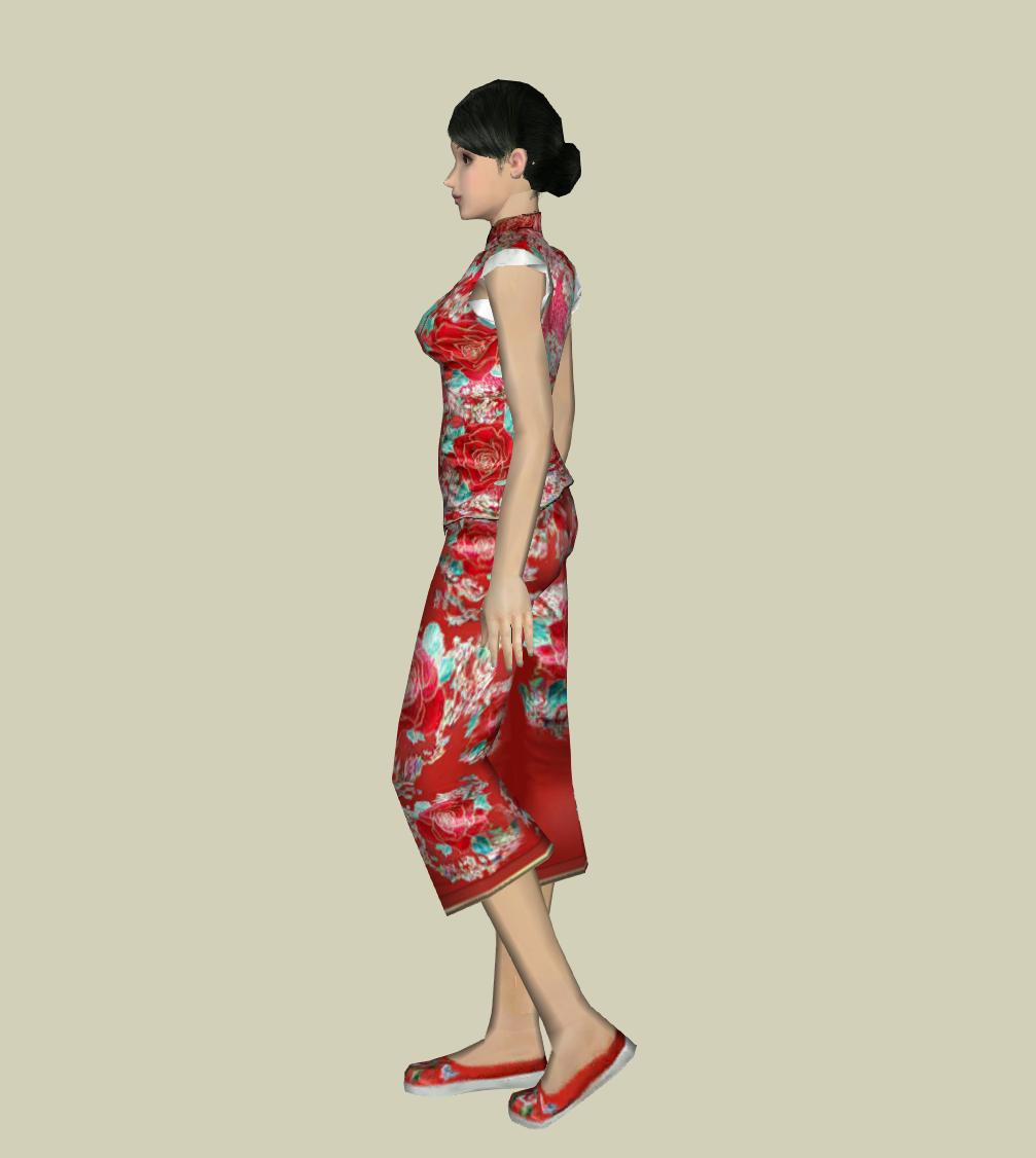 3D精细职业人物 女-1