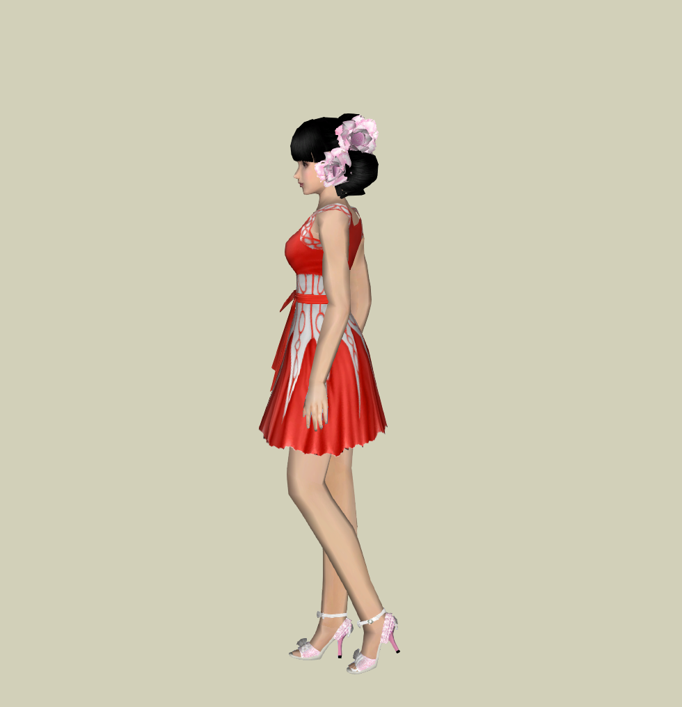 3D精细职业人物 女-1