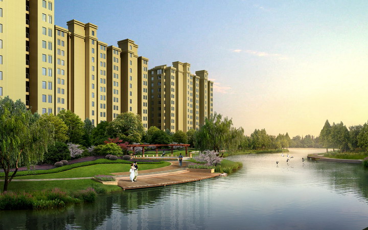 住宅建筑效果图-1