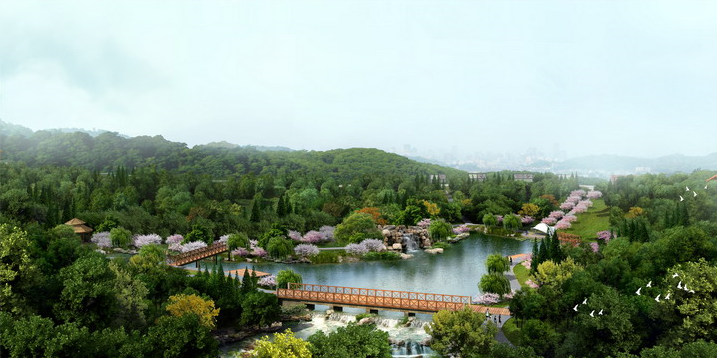 森林公园景观效果图-1