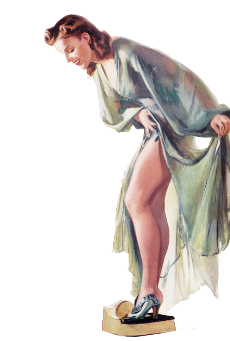 复古人物 女人免抠素材-1