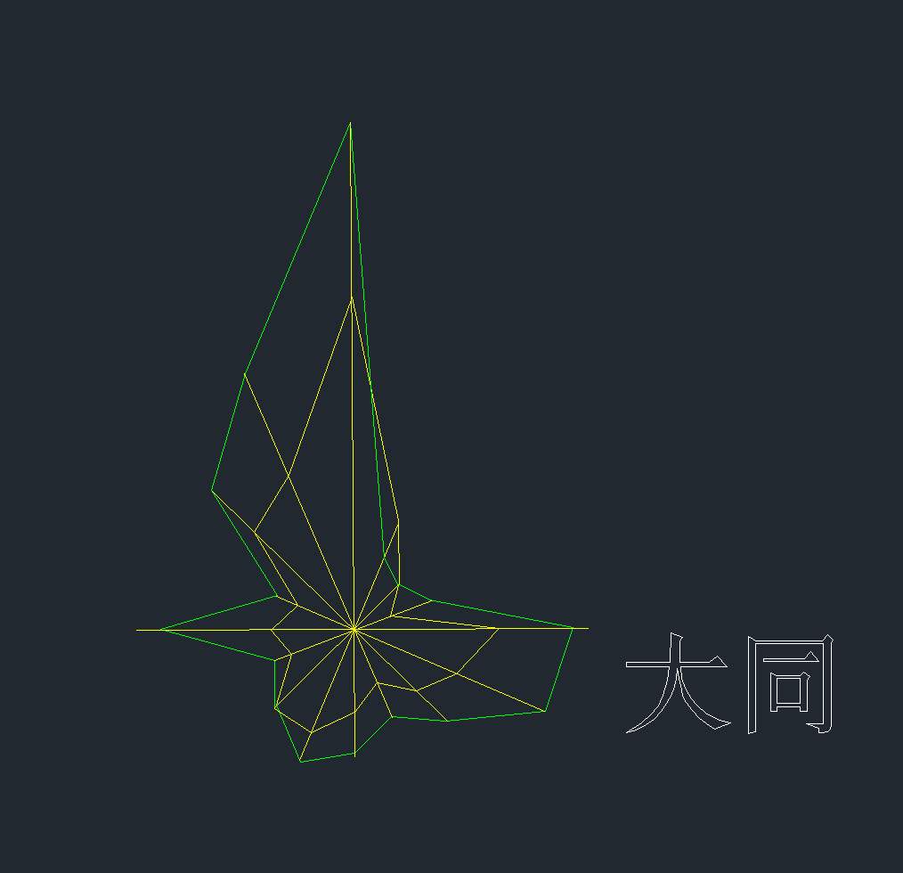 大同市风玫瑰CAD图-1