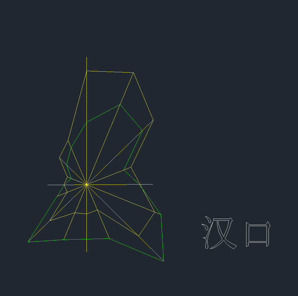 汉口风玫瑰CAD图-1