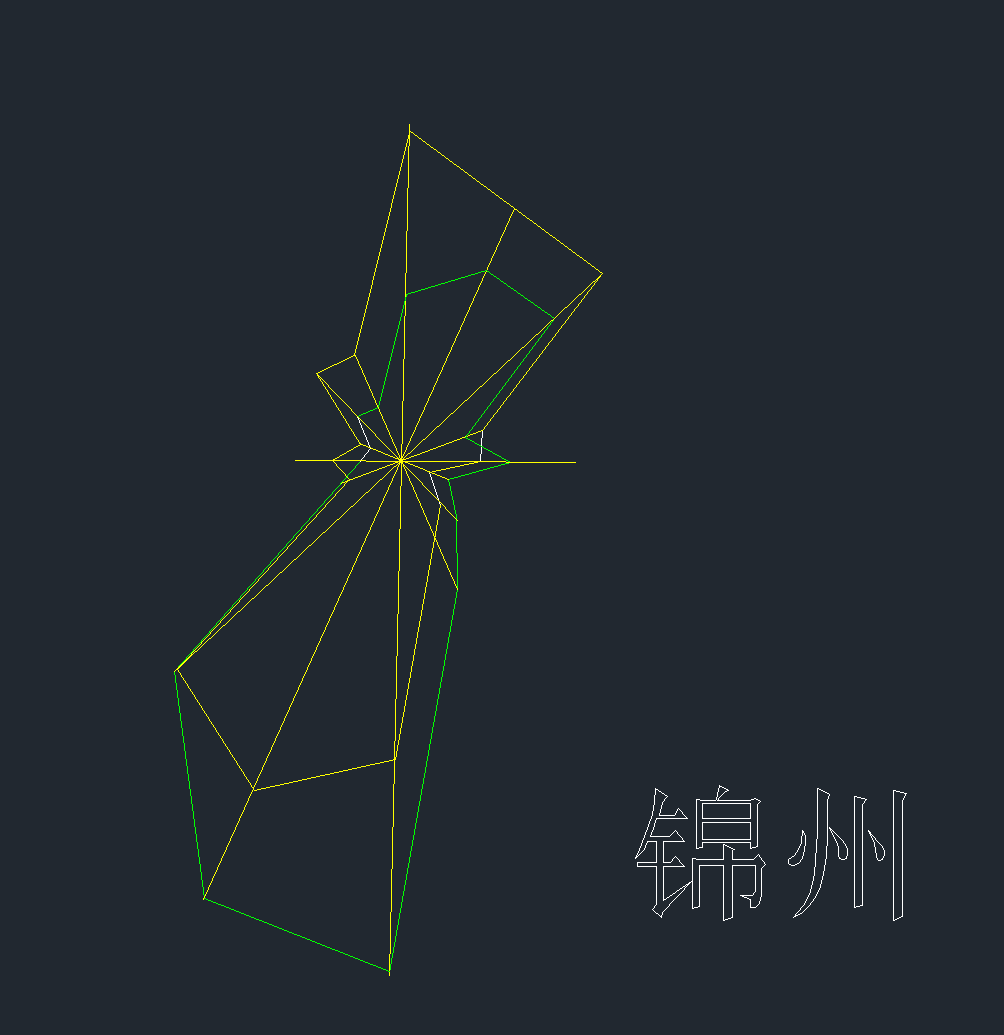 锦州市风玫瑰CAD图-1