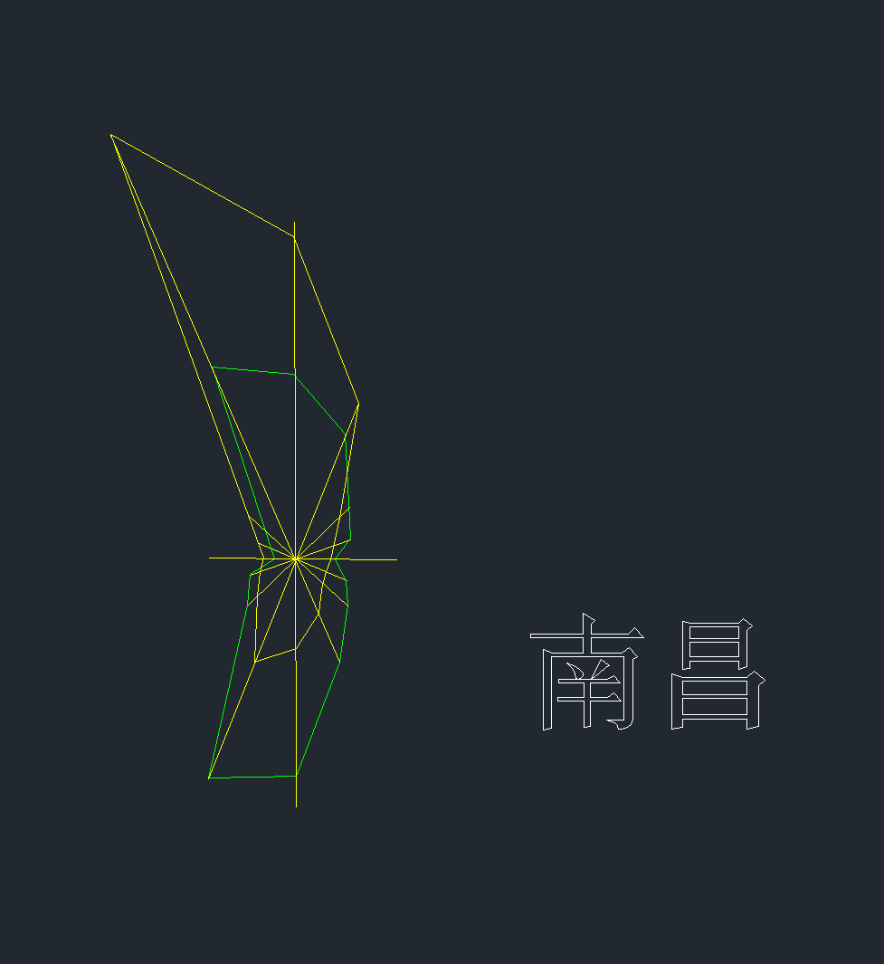 南昌市风玫瑰CAD图-1