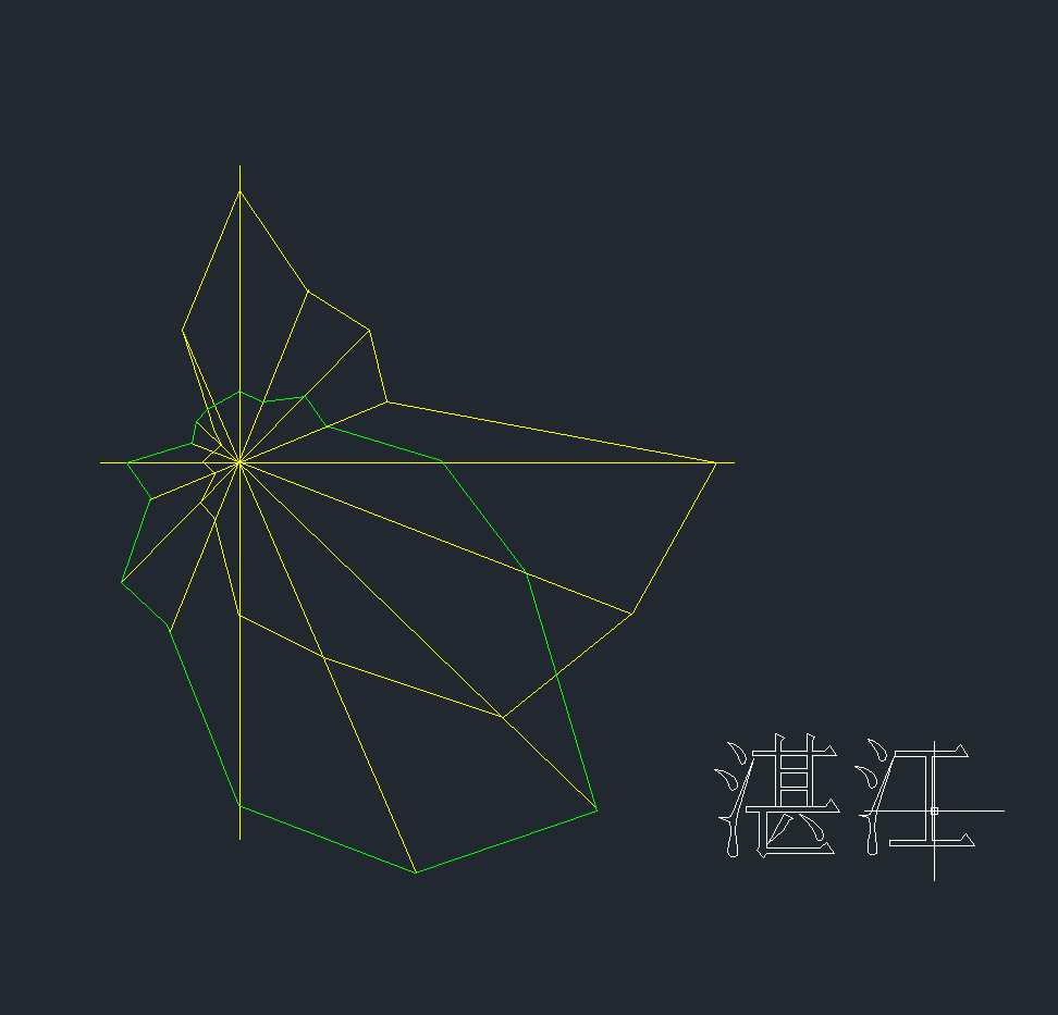湛江市风玫瑰CAD图-1