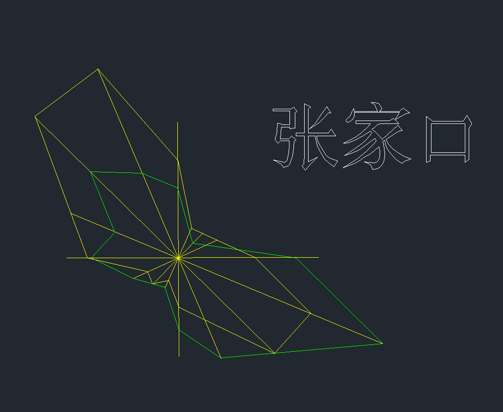 张家口市风玫瑰CAD图-1