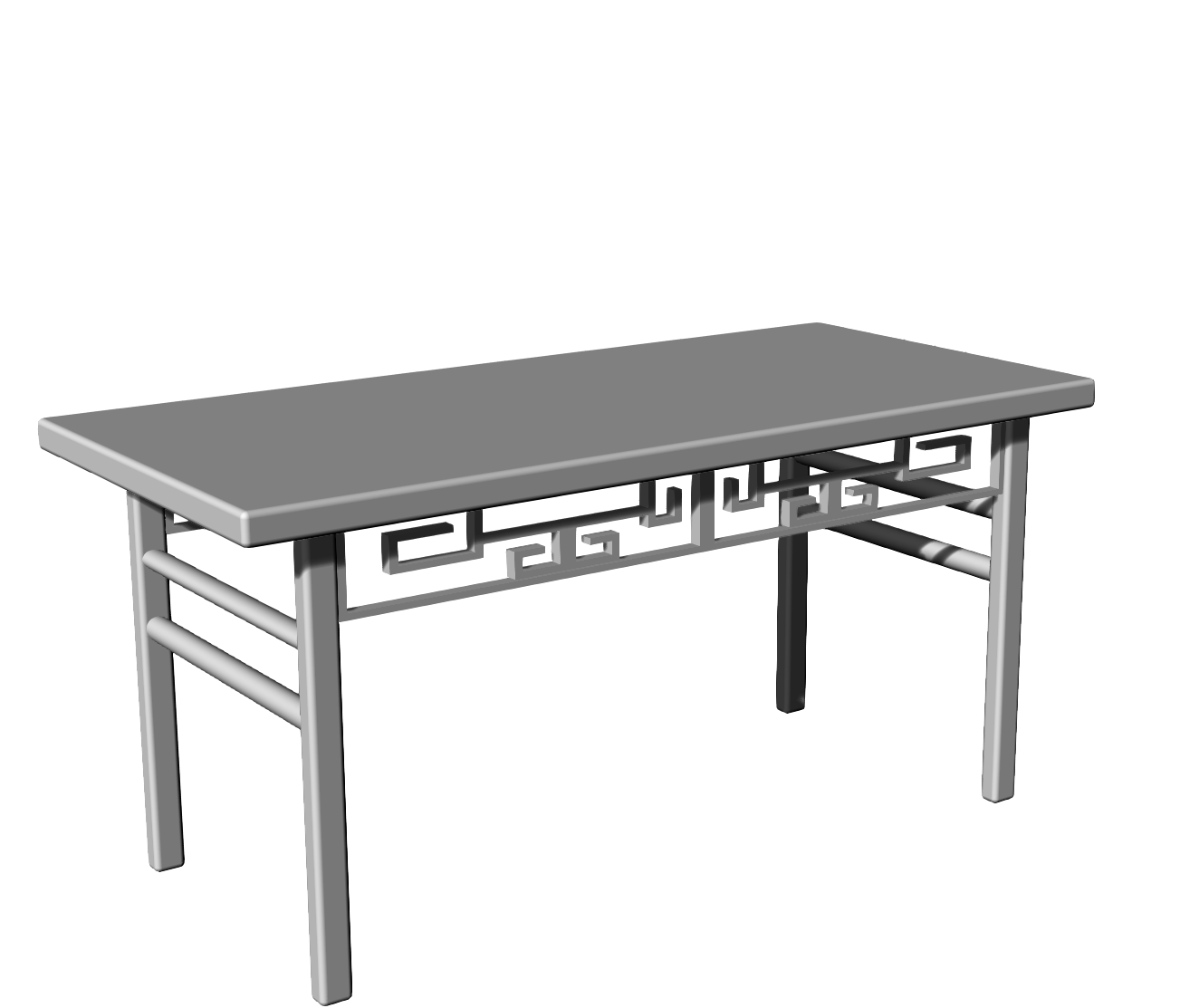 中式桌子模型  Rhino精品模型-1