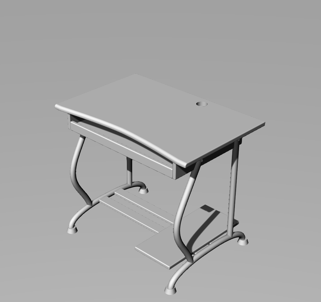 学习桌模型  Rhino精品模型-1