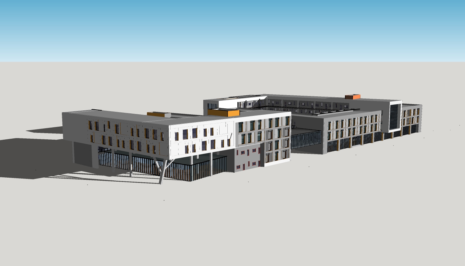 教学楼建筑设计 sketchup模型-1
