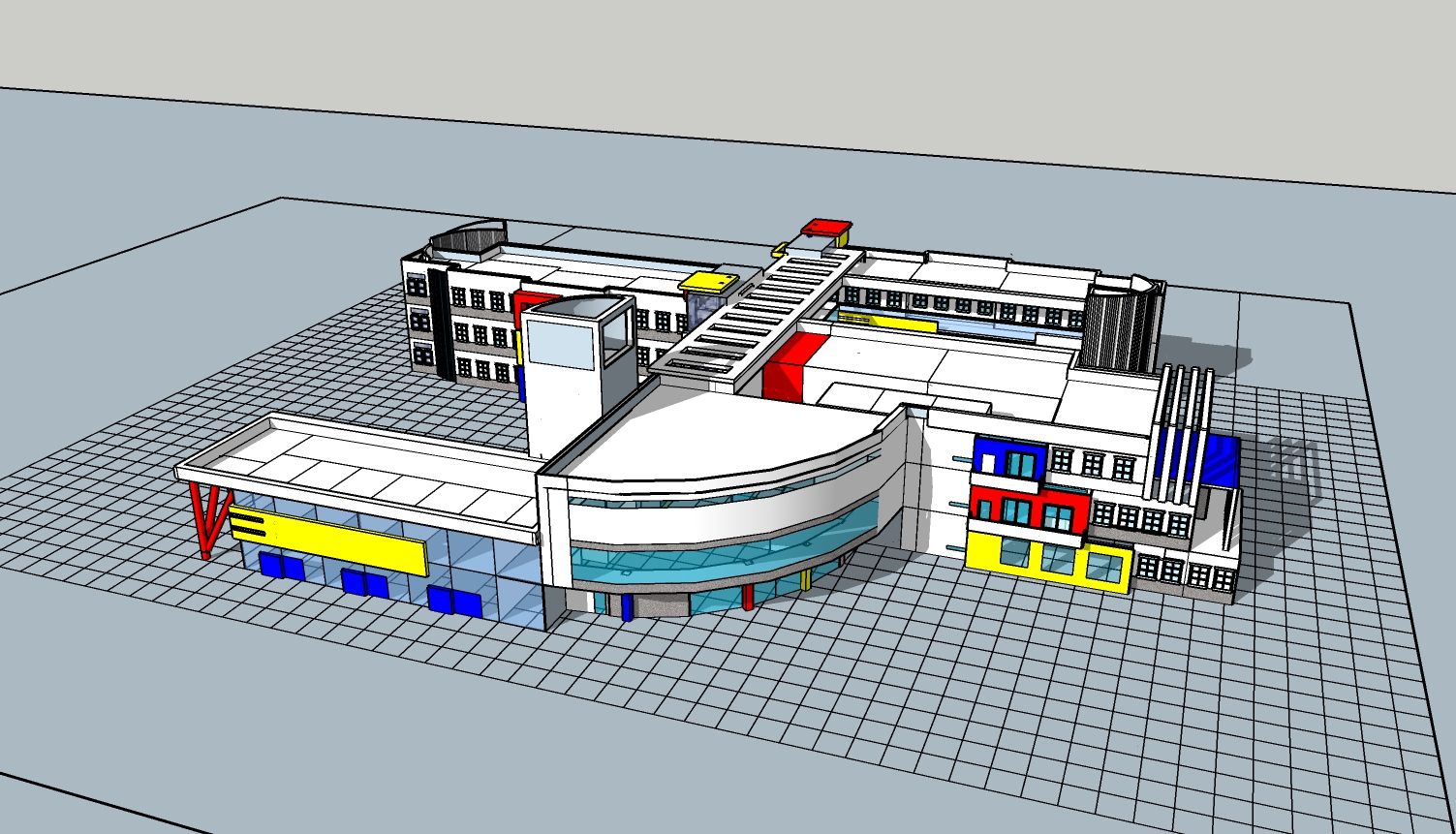 某幼儿园建筑设计方案 sketchup模型-1