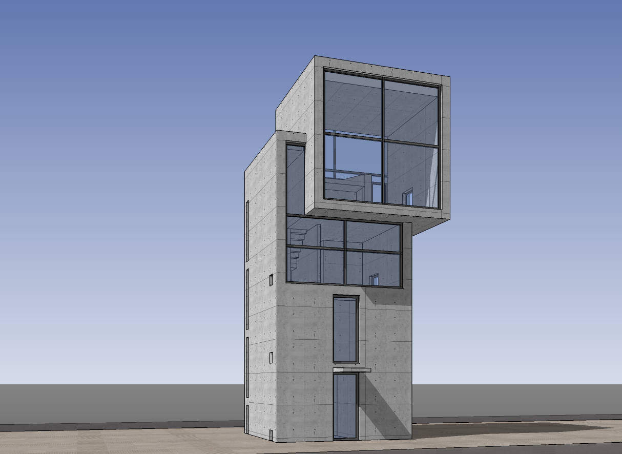 【大师作品】安藤忠雄 4X4 house-1