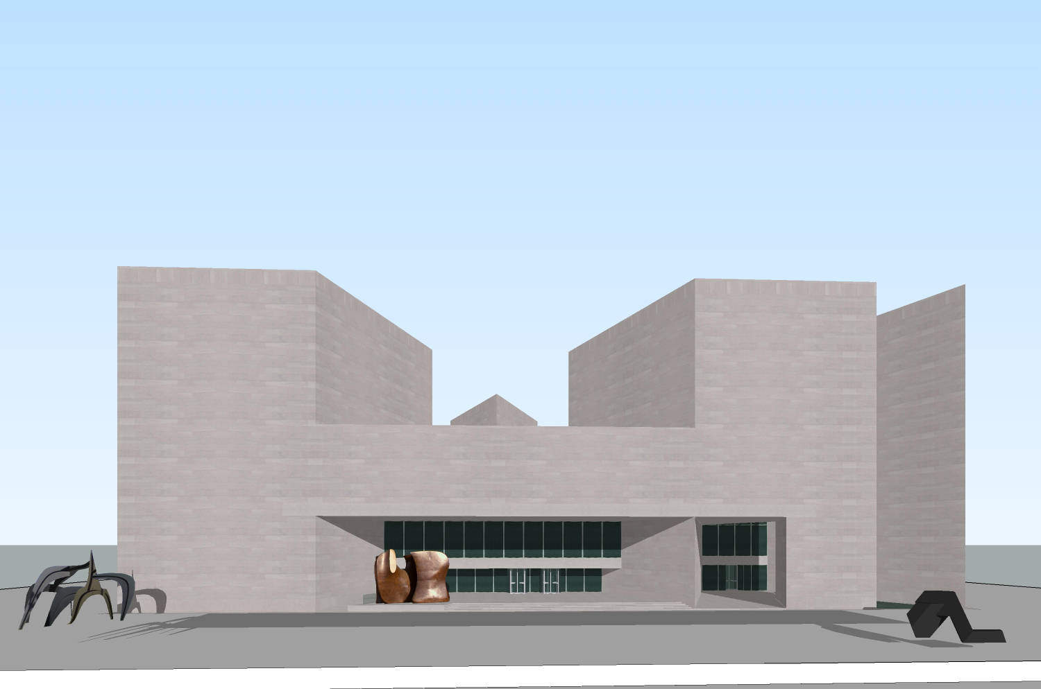 【大师作品】贝聿铭 美国国家美术馆东馆-1