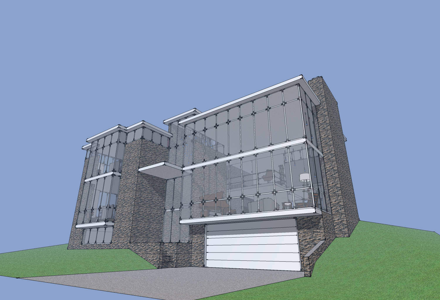 【大师作品】密斯凡德罗 modern house project-1