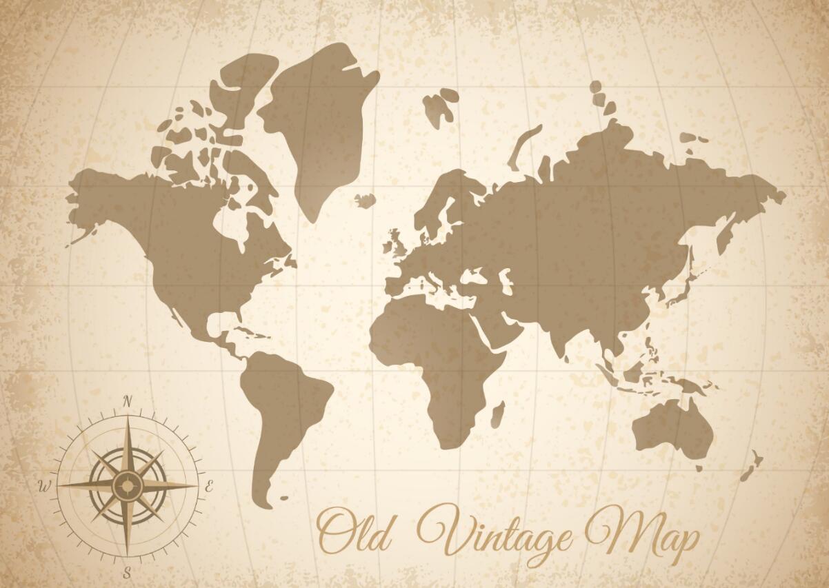 【地图】世界地图（复古版）-1
