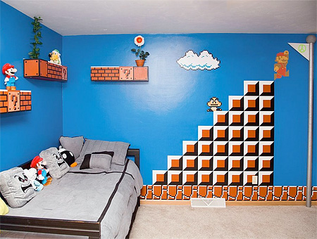 Super Mario Themed Bedroom