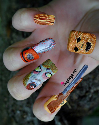 Evil Dead Nail art designs