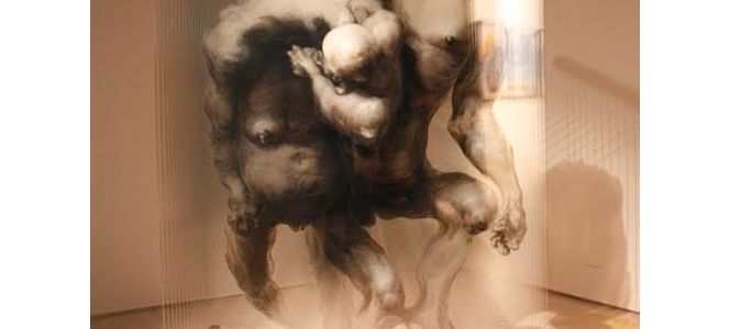 3D玻璃画 by Chinese painter Xia Xiaowan