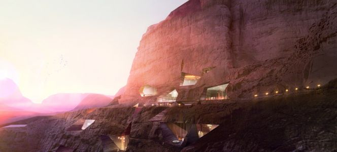 约旦wadi rum，沙漠临时宾馆 by oppenheim architecture + design