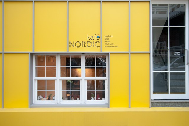 北欧风情的黄色KAFé NORDIC咖啡厅/NORDIC BROS. DESIGN COMMUNITY